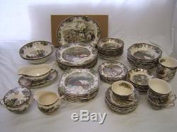 Johnson Brothers Friendly Village Set of 8 Cups & Saucers Faults