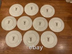 10 Barnyard King Johnson Bros. Turkey Dinner Plates 10 3/4 Thanksgiving -nice