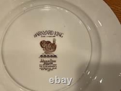 10 Barnyard King Johnson Bros. Turkey Dinner Plates 10 3/4 Thanksgiving -nice