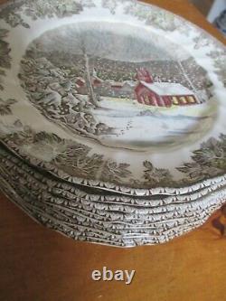 10 Johnson Brothers Made in England Friendly Village Plates