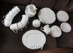 10 Johnson Brothers OLD ENGLISH WHITE Dinner Plates 10 5/8