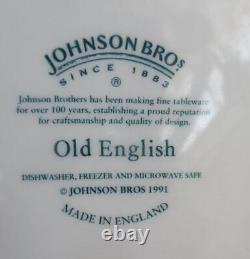 10 Johnson Brothers OLD ENGLISH WHITE Dinner Plates 10 5/8