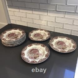 10 Salad Plates Autumn Monarch by Johnson Brothers 7.75 plates