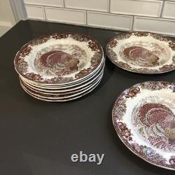 10 Salad Plates Autumn Monarch by Johnson Brothers 7.75 plates