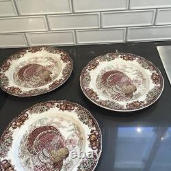 10 Salad Plates Autumn Monarch by Johnson Brothers 7.75 plates