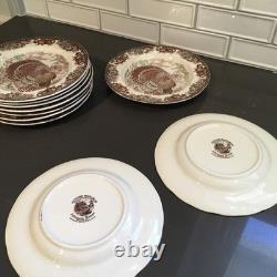 10 Salad Plates Autumn Monarch by Johnson Brothers 7.75 plates