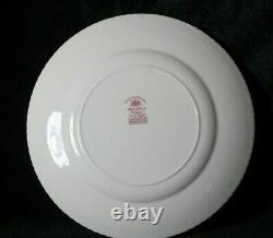 10 Vintage 1939-1979 Johnson Brothers Castle on the Lake Pink Red Dinner Plates