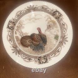 10 Vintage Johnson Brothers BARNYARD KING Turkey Dinner Plates England Free Ship