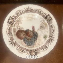 10 Vintage Johnson Brothers BARNYARD KING Turkey Dinner Plates England Free Ship