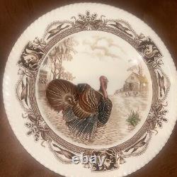 10 Vintage Johnson Brothers BARNYARD KING Turkey Dinner Plates England Free Ship