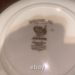 10 Vintage Johnson Brothers BARNYARD KING Turkey Dinner Plates England Free Ship