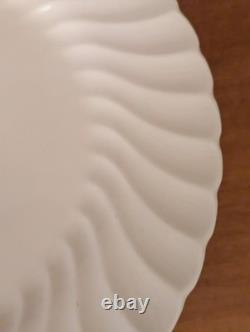 10-vintage Johnson Brother's Snowhite Regency Earthenware Dinner Plates 9-7/8