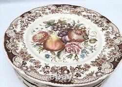 11 Johnson Brothers Windsor Ware Harvest Fruit Dinner Plates 10 3/4