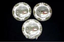 11 Pc. Johnson Bros. The Friendly Village School House Dinner PlatesMint