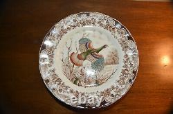 11 Windsor Ware WILD TURKEYS Dinner Plates 10 1/2 inches by Johnson Brothers Vin