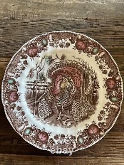 12 Johnson Bros. England His Majesty Turkey 10 3/4 Dinner Plates