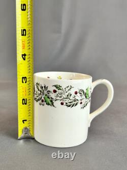 12 Johnson Bros MERRY CHRISTMAS Transfer 3 Mugs MINT