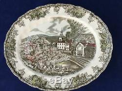 12 Johnson Brothers FRIENDLY VILLAGE 7 Piece Place Settings + EXTRAS 94 Pieces