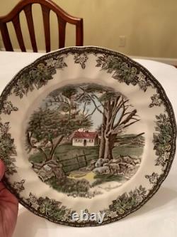 12 Johnson Brothers Friendly Village Assorted Buffet / Dinner Plates 10.5