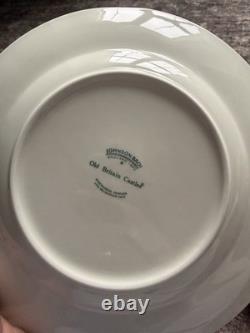 12 Piece Johnson Bros Old Britain Castles Christmas Tree Dinner & Salad Plates