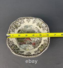 12 Vtg FRIENDLY VILLAGE 6 1/4 Coupe Cereal BOWLS Johnson Bros. Mint
