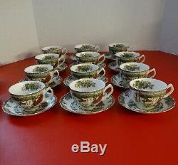 12 place settings NEW Johnson Brothers Friendly Village China 86 pcs Vintage