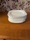 12-vintage Johnson Brother's Snowhite Regency Square Salad Plates 7-1/2
