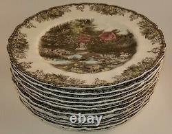 13 Johnson Brothers Friendly Village England Dinner Plates 12 Different