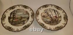 13 Johnson Brothers Friendly Village England Dinner Plates 12 Different