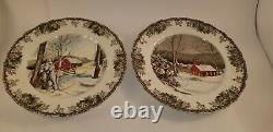 13 Johnson Brothers Friendly Village England Dinner Plates 12 Different