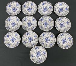 13 Johnson Brothers Indies Blue and White 5 Berry/Fruit Bowl Mint, Unused
