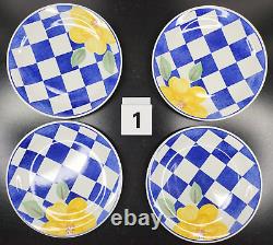 13 Pc Johnson Brothers Hopscotch Blue Salad Plates Breakfast Cups Saucers Lot