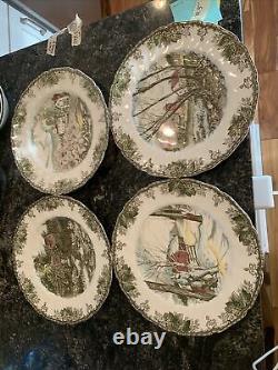 13pc Johnson Bros asst'd lot 5cereal, 4 fruit, 4 plates 6 patterns