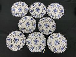 14 Johnson Brothers Indies Blue and White 8 Salad Plates Mint, Unused