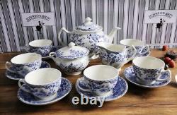 15 Pcs Full Set Of Johnson Brothers Devon Cottage Tea Set