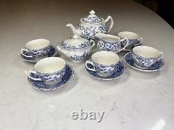 15 Pcs Full Set Of Johnson Brothers Devon Cottage Tea Set