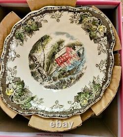 16 pcs Johnson Brothers Friendly Village 4 cup, saucer, 10 plate, lugged bowl