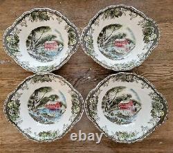 16 pcs Johnson Brothers Friendly Village 4 cup, saucer, 10 plate, lugged bowl