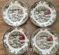 16 pcs Johnson Brothers Friendly Village 4 cup, saucer, 10 plate, lugged bowl