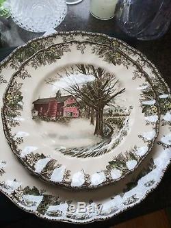 18 Johnson Brothers Friendly Village Dinner Plates All Different Made in England