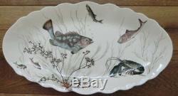 1955 1976 Large oval Platter JOHNSON BROTHERS Fish Pattern