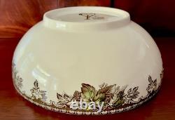 1970s Johnson Bros The Friendly Village Covered Bridge 12 Serving Bowl Pristine