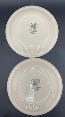 19pcs. 1970's LAURA ASHLEY- Johnson Bros. Petite Fleur Navy Ironstone Dishes UK