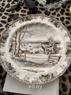 2003-2004 Johnson Brothers Friendly Village 14 The Village Chop Plate