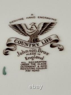 20Beautifully Engraved Serving Platter by Johnson Brothers/Country Life Pattern