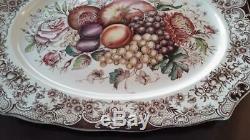 20 1/4 Thanksgiving Platter Johnson Bros. Harvest, Windsor Ware, Mint