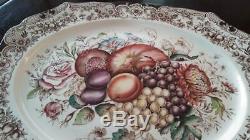 20 1/4 Thanksgiving Platter Johnson Bros. Harvest, Windsor Ware, Mint