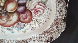 20 1/4 Thanksgiving Platter Johnson Bros. Harvest, Windsor Ware, Mint