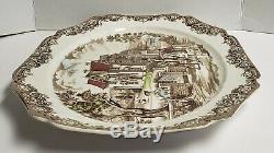 20 Johnson Brothers Heritage Hall Large Serving Platter Multicolor Gothic House