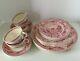 20 Pc Pink Red Historic America Set For 4 Place Settings By Johnson Bros Vintage